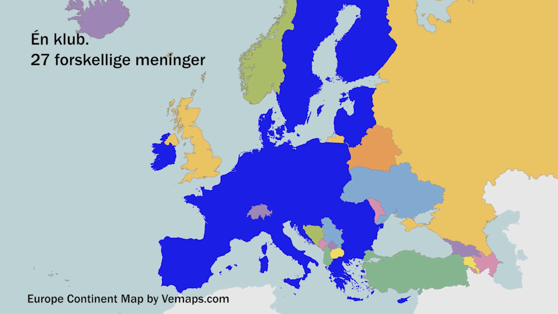 EU har 27 medlemslande, der har svært ved at blive enige på vigtige områder.